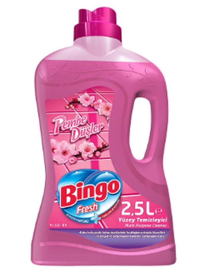 BİNGO FRESH YÜZEY TEMİZLEYİCİ 2,5 LT-PEMBE DÜŞLER